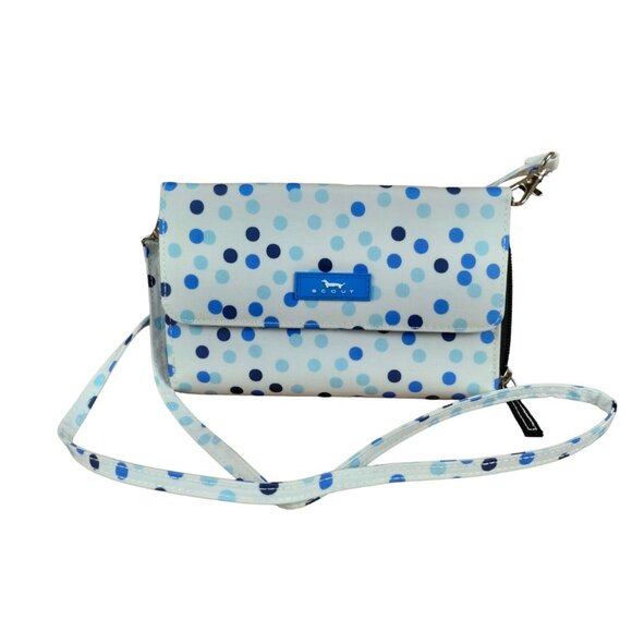 Scout Bags Decker Crossbody Bag Polka Party 7.25 x 4.5 inches New - Picture 1 of 13